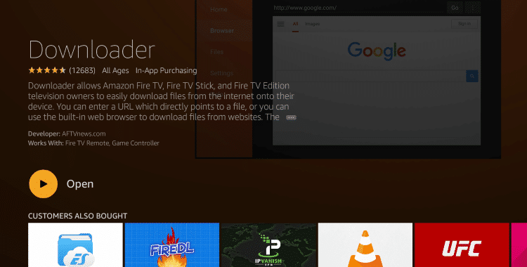 search downloader on firestick