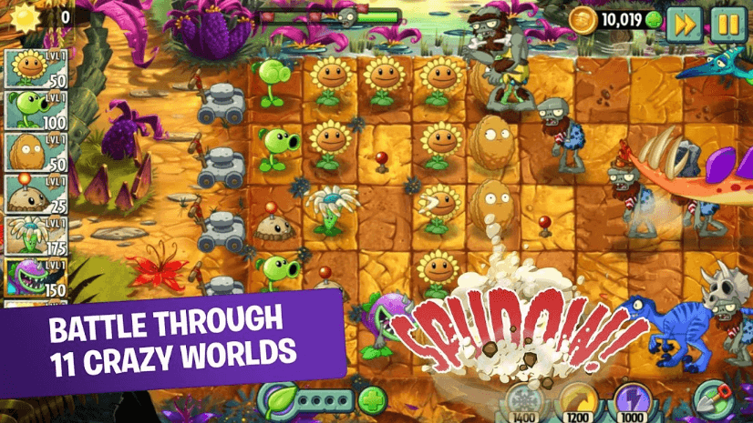 plants vs zombies 2 maps