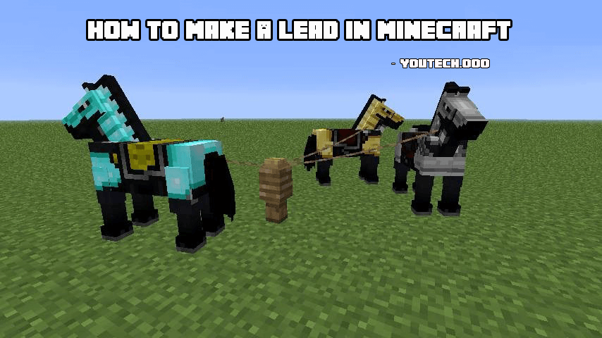 how to make a lead in minecraft