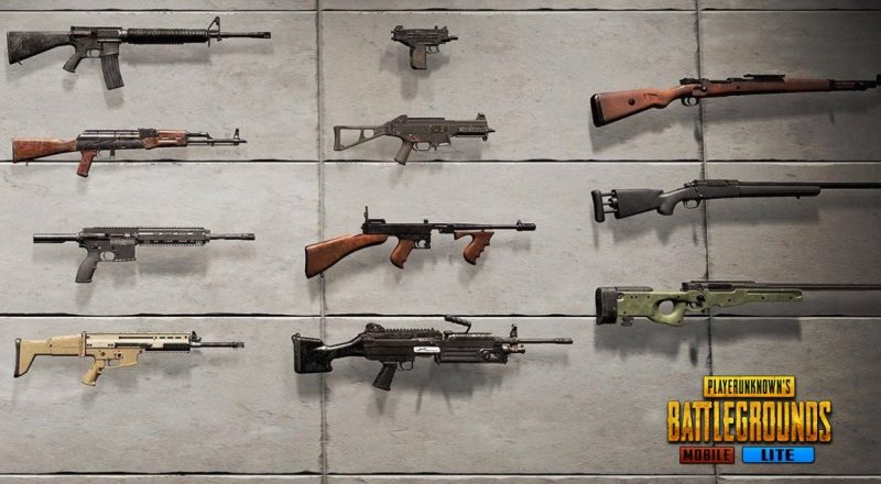 pubg lite weapons