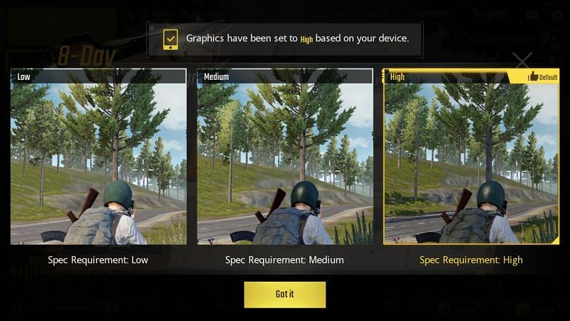 pubg mobile lite graphics