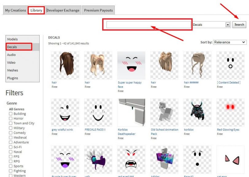 A Full Roblox Image  Decal ID List