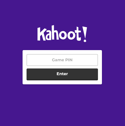 kahoot game pin