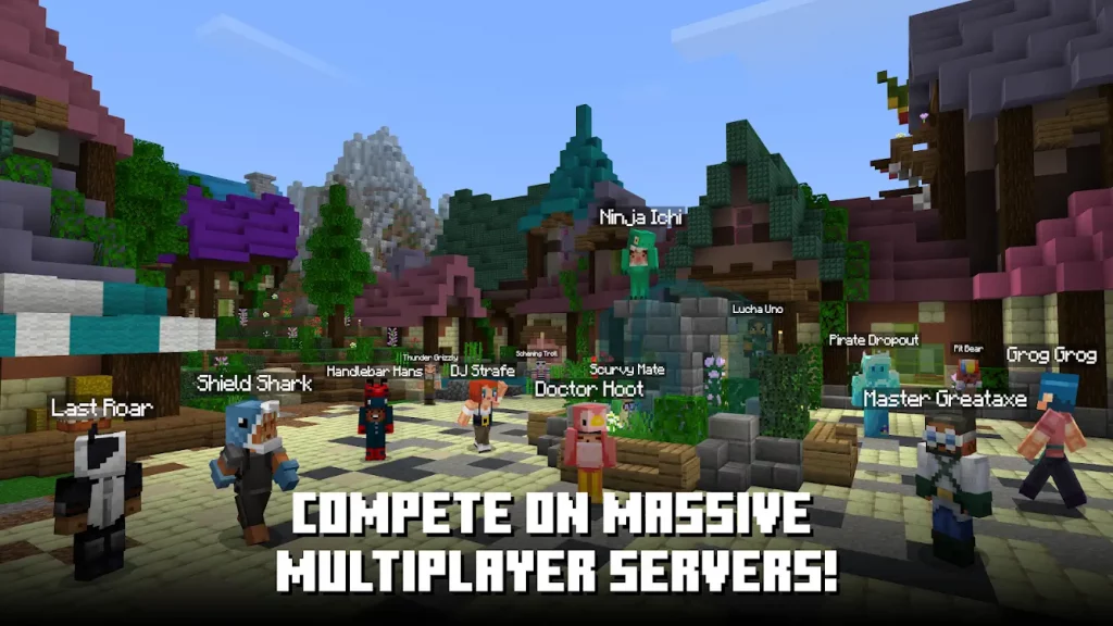 compete on multiplayer mode in minecraft apk
