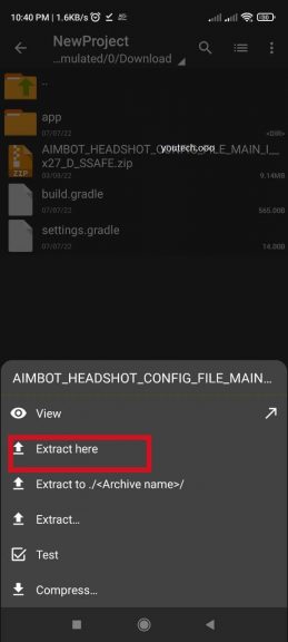 extract ff headshot hack config