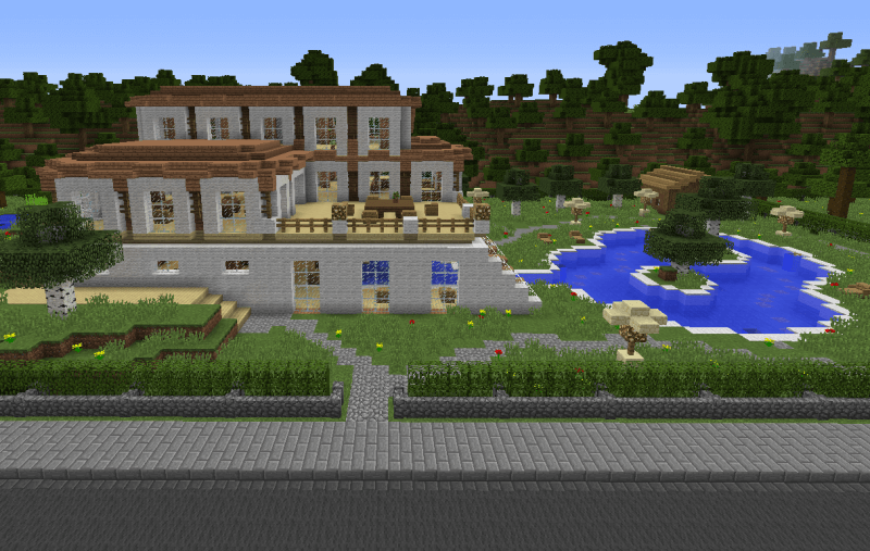 Minecraft Pool House
